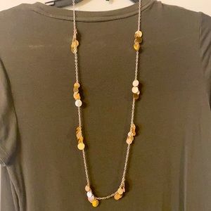 Gold and Silver Long Necklace